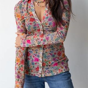 Natural Life Carina Mesh Top XL